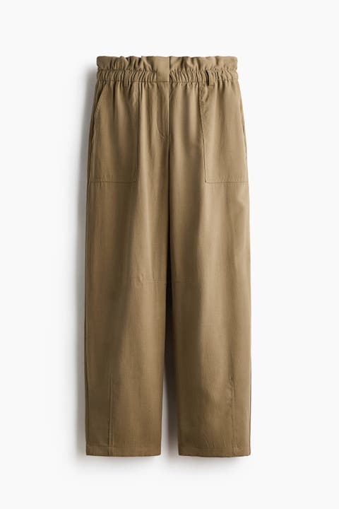 Barrel Paper Bag Trousers