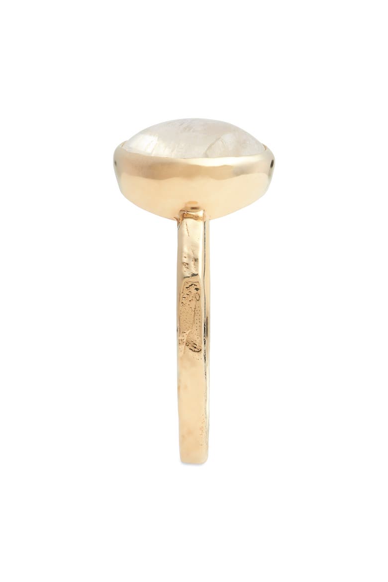 Classique Moonstone Bezel Ring, Alternate, color, WHITE