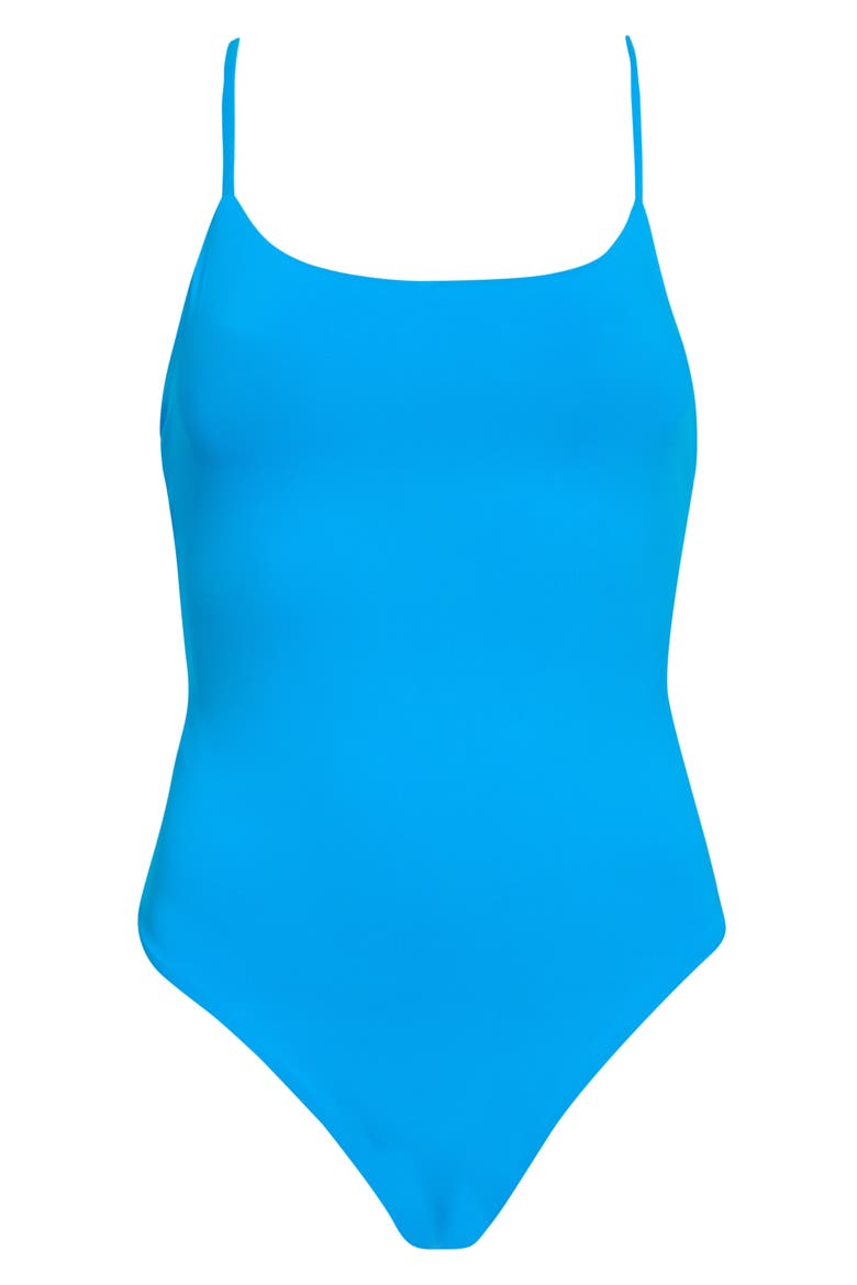Luster Reversible One-Piece Swimsuit, Alternate, color, BLUE