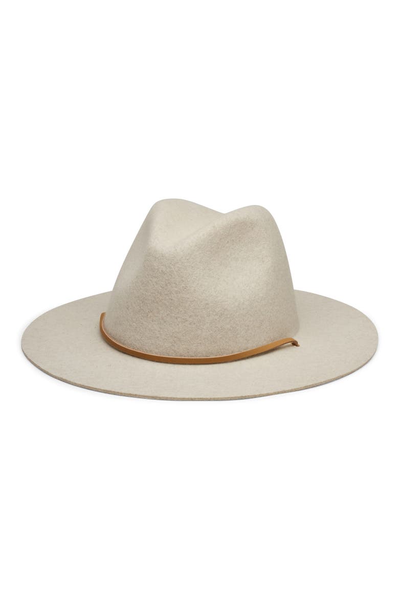 Wool Fedora Hat, Main, color, SMOKE MARLE