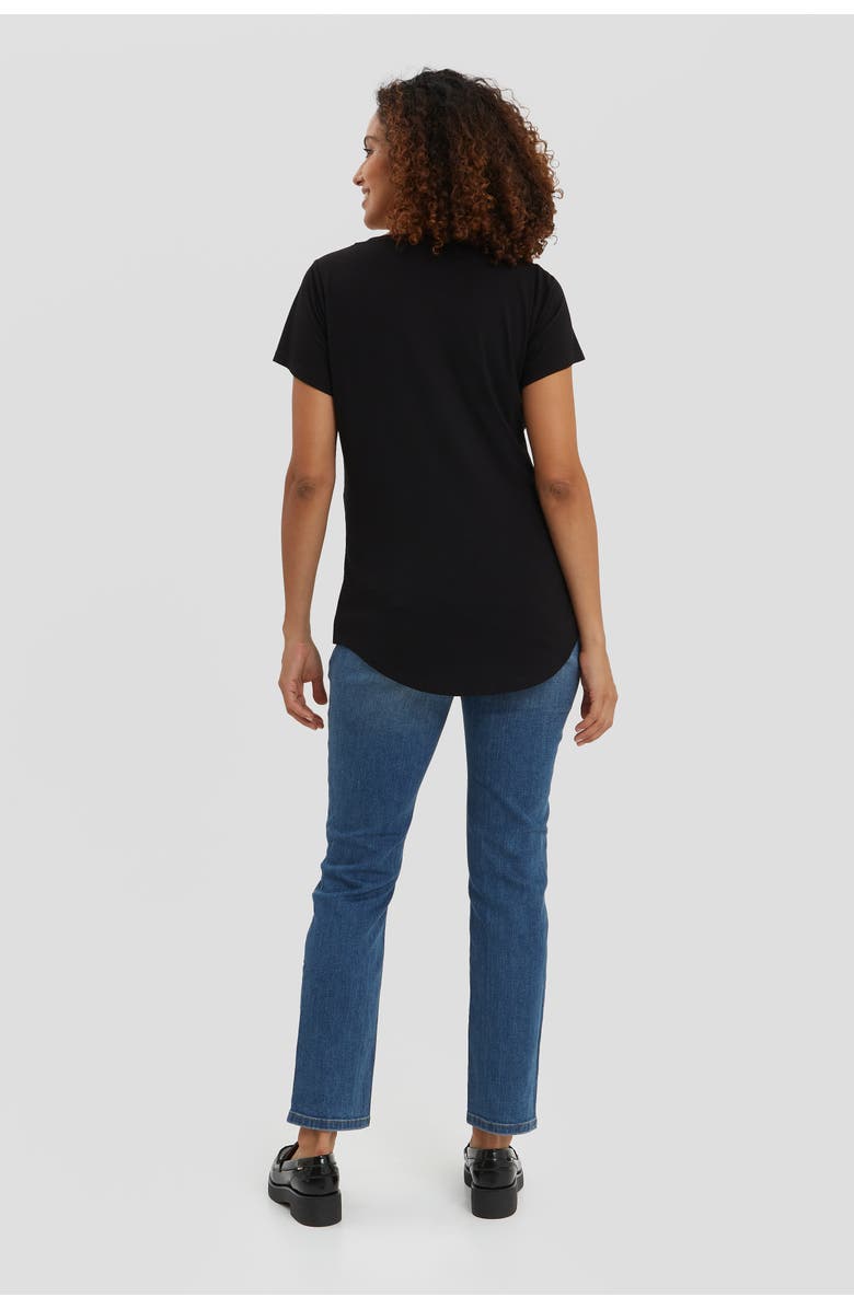 Nom Maternity The Maternity & Nursing Tee, Alternate, color, Black