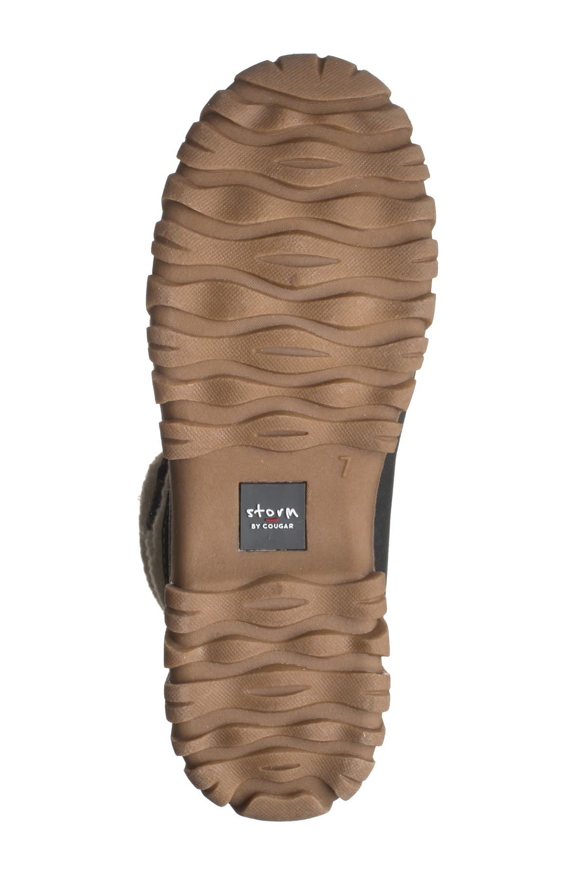 Cougar Cove Woven Cuff Faux Fur Lined Waterproof Boot, Alternate, color, 