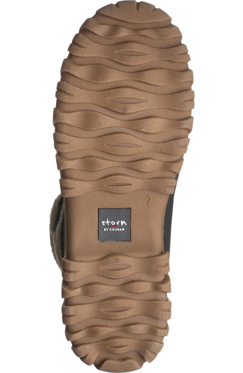 Cougar Cove Woven Cuff Faux Fur Lined Waterproof Boot, Alternate, color,