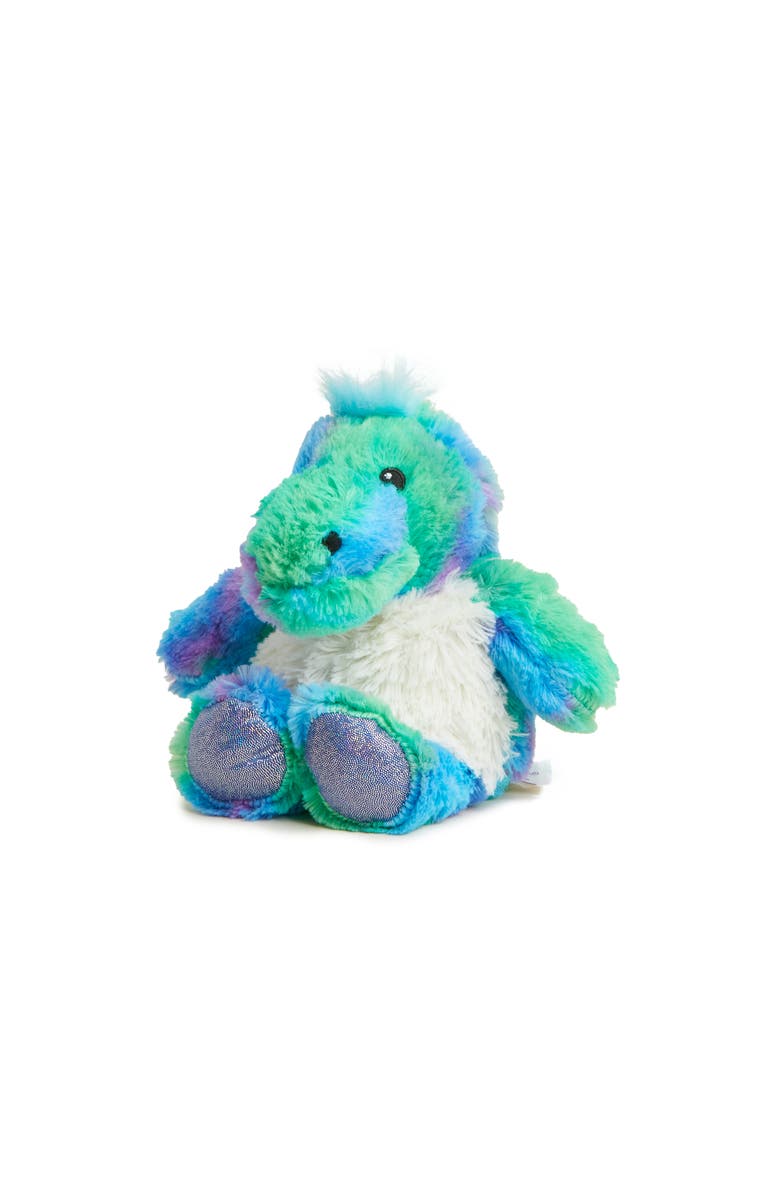 Warmies Rainbow Dinosaur Junior Plush Toy, Main, color, Rainbow