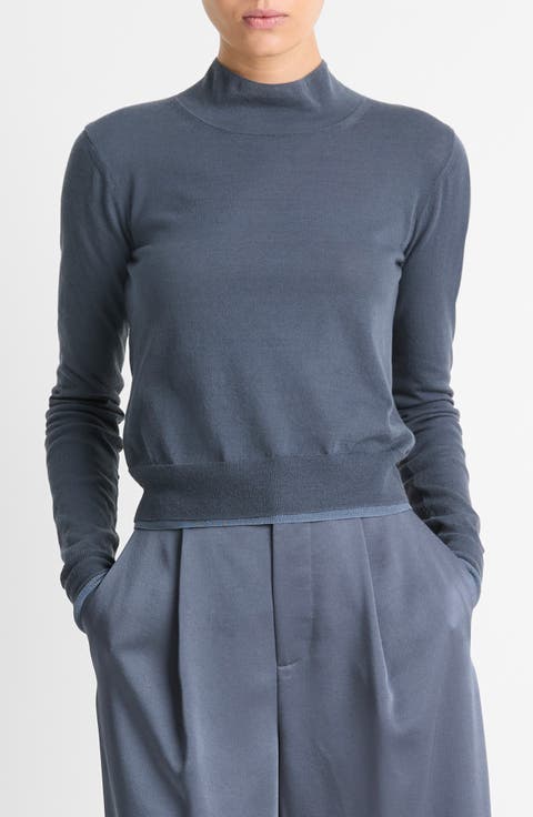 Double Layer Turtleneck Sweater