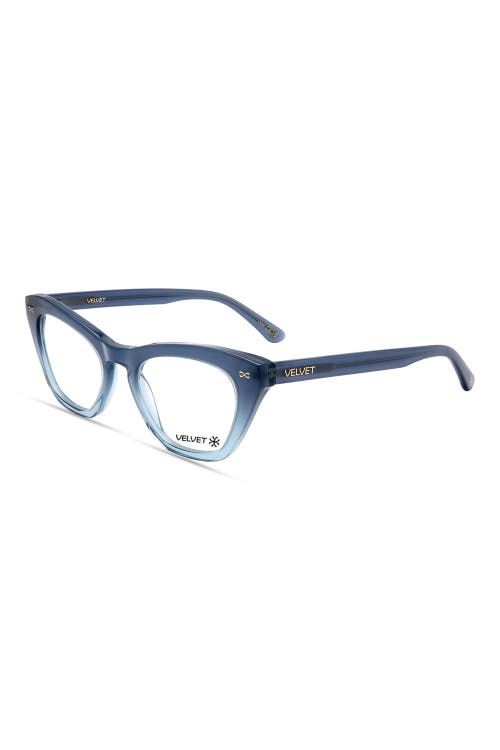 VELVET EYEWEAR VELVET EYEWEAR STEVIE 52MM CAT EYE OPTICAL GLASSES