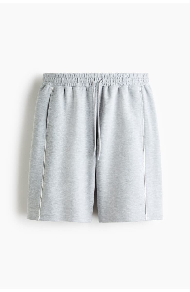 H&M Loose Fit Sports Shorts With Drymove, Alternate, color, Light Gray Melange