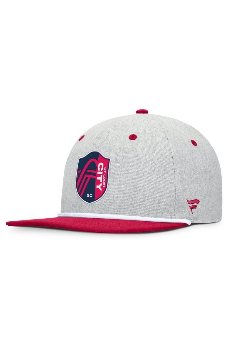FANATICS Men's Fanatics Heather Gray St. Louis City SC Chip Golfer Snapback Hat, Main, color, Heather Gray