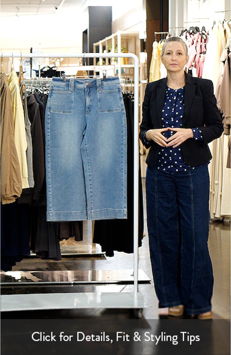 Brigitte High Waist Wide Leg Capri Jeans, sales video thumbnail