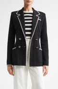 ST. JOHN Signature Wool Blend Double Face Knit Jacket