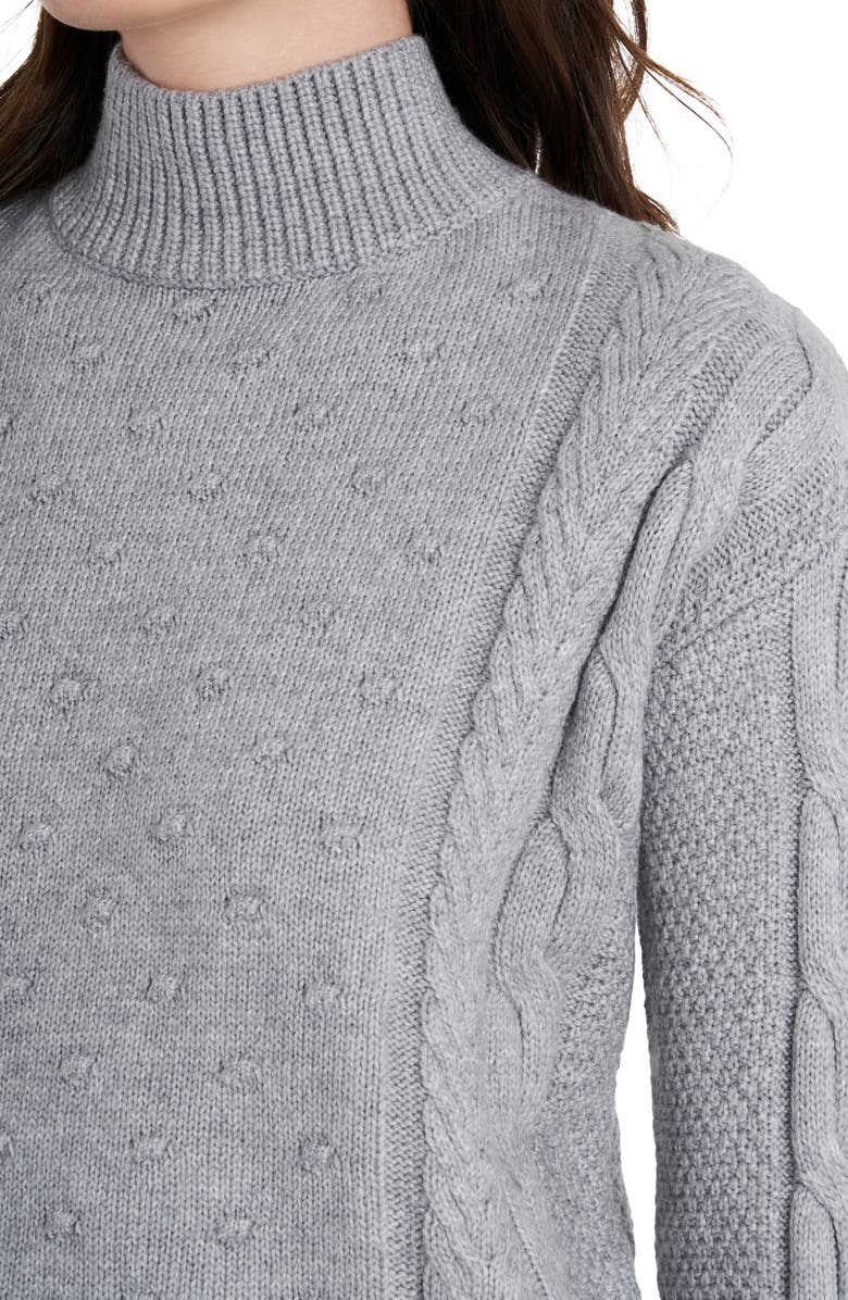 1.STATE Mock Neck Cable Sweater, Alternate, color,