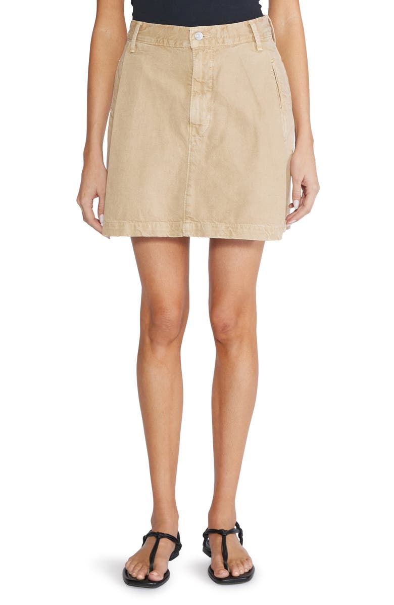ÉTICA Maxine Pleated Denim Miniskirt, Main, color, 