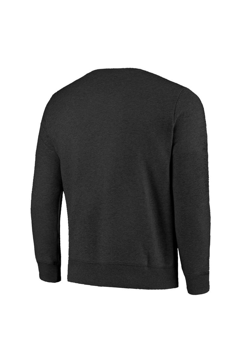 Majestic Threads Men's Majestic Threads Black Philadelphia Eagles Super Bowl LIX Champions Big Chalk Stripe Tri-Blend Fleece Sweatshirt, Alternate, color, 