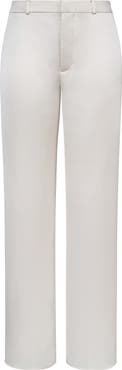 HOUSE OF CB Amaria Relaxed Fit Satin Straight Leg Pants