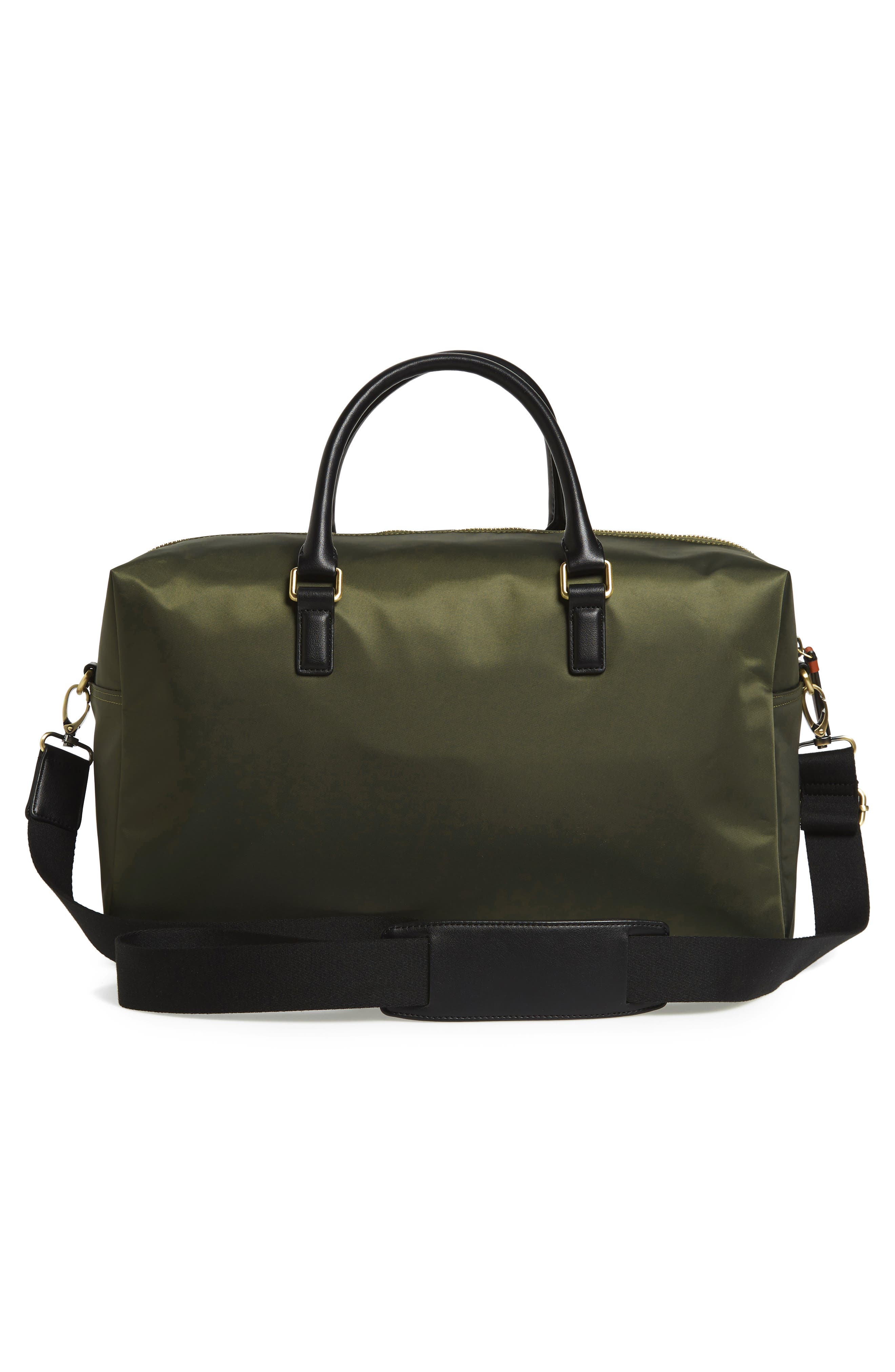 Nylon Duffle Bag, Alternate, color, OLIVE