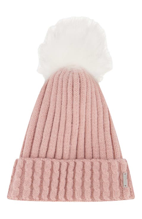 Knit Hat With Pompom