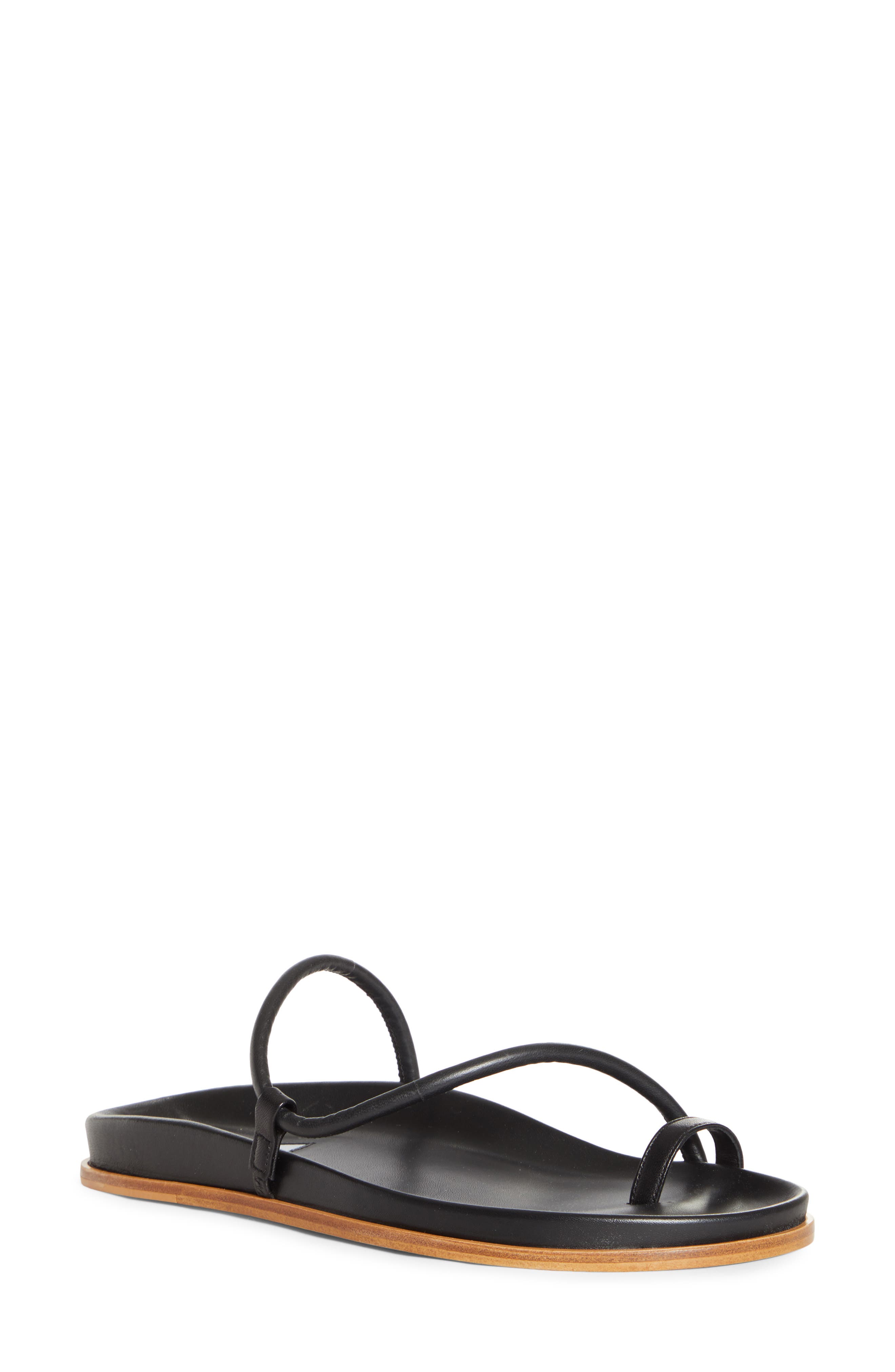 Emme Parsons Bari Fussbett Toe Loop Slide Sandal, Main, color, 