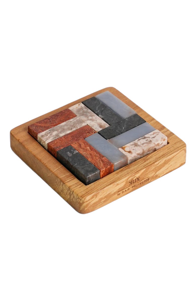 DAR PROYECTOS Tetris 3D Gemstone Puzzle - Multi Stone, Alternate, color,