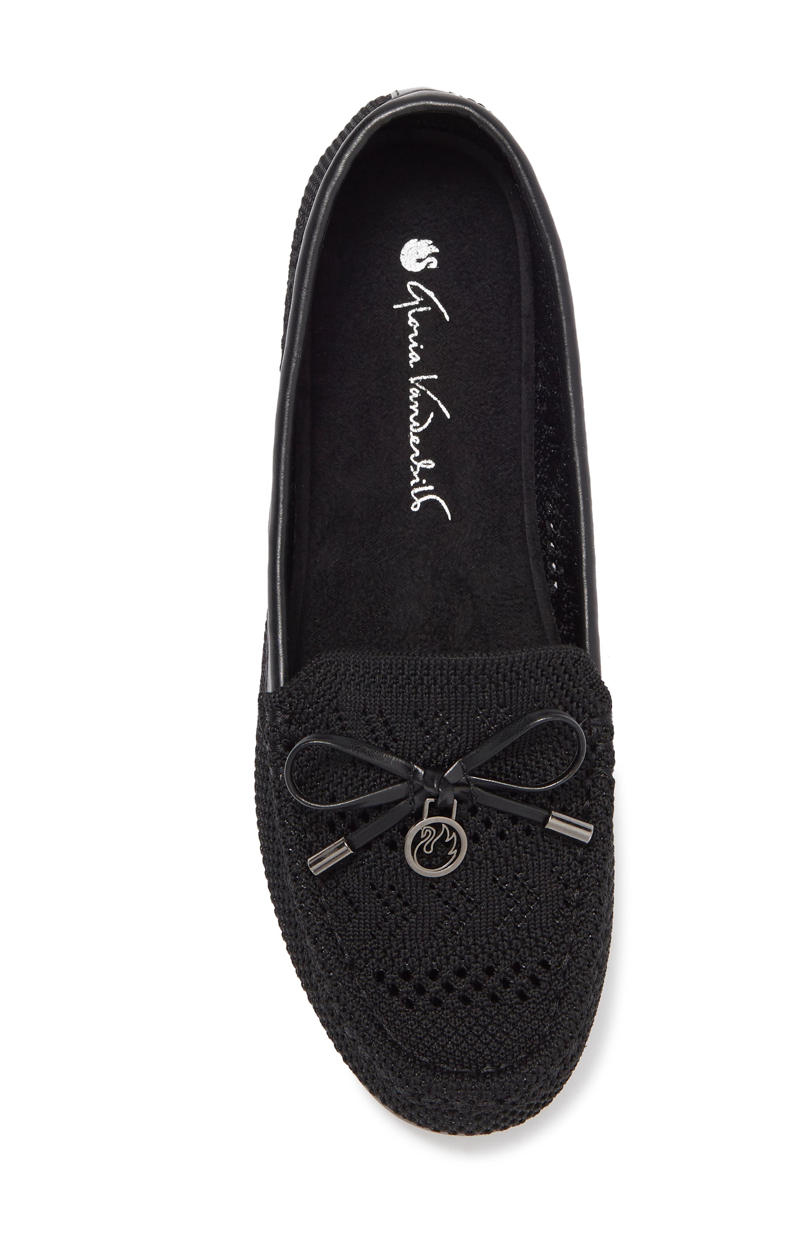 GLORIA VANDERBILT Open Knit Bow Loafer, Alternate, color, 