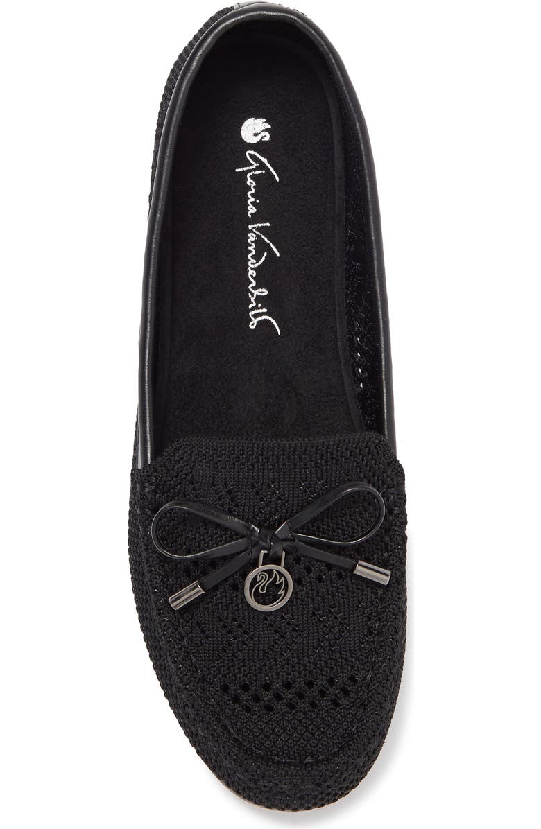 GLORIA VANDERBILT Open Knit Bow Loafer, Alternate, color,