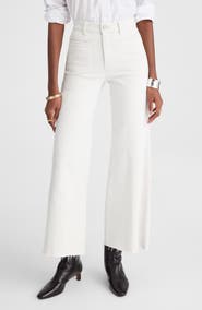 Madewell The Flared Wide Leg Crop Jeans