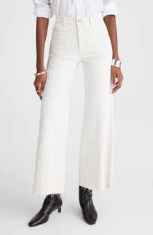 Madewell The Flared Wide Leg Crop Jeans