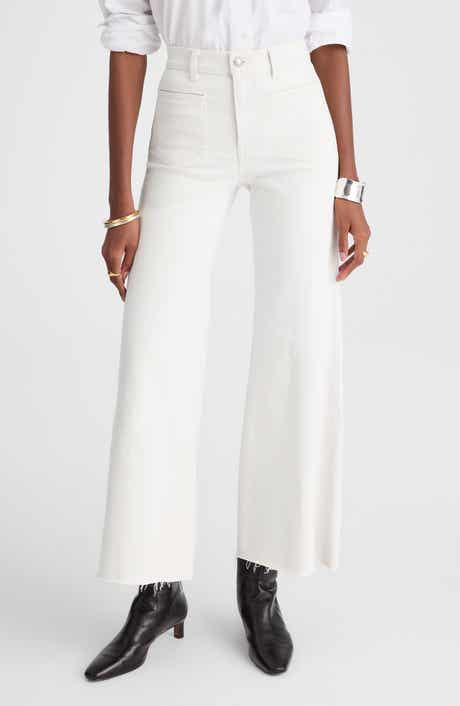 Madewell The Flared Wide Leg Crop Jeans