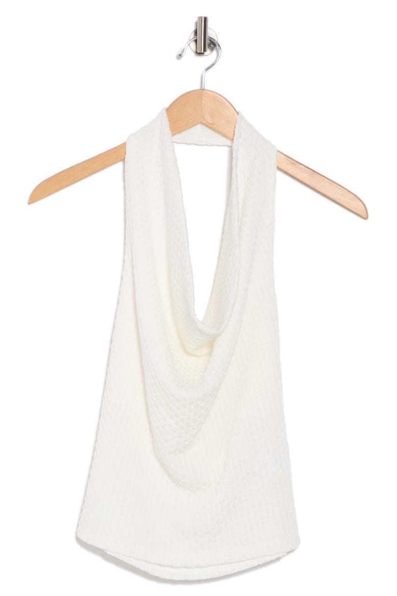 Texture Knit Halter Top, Alternate, color, WHITE