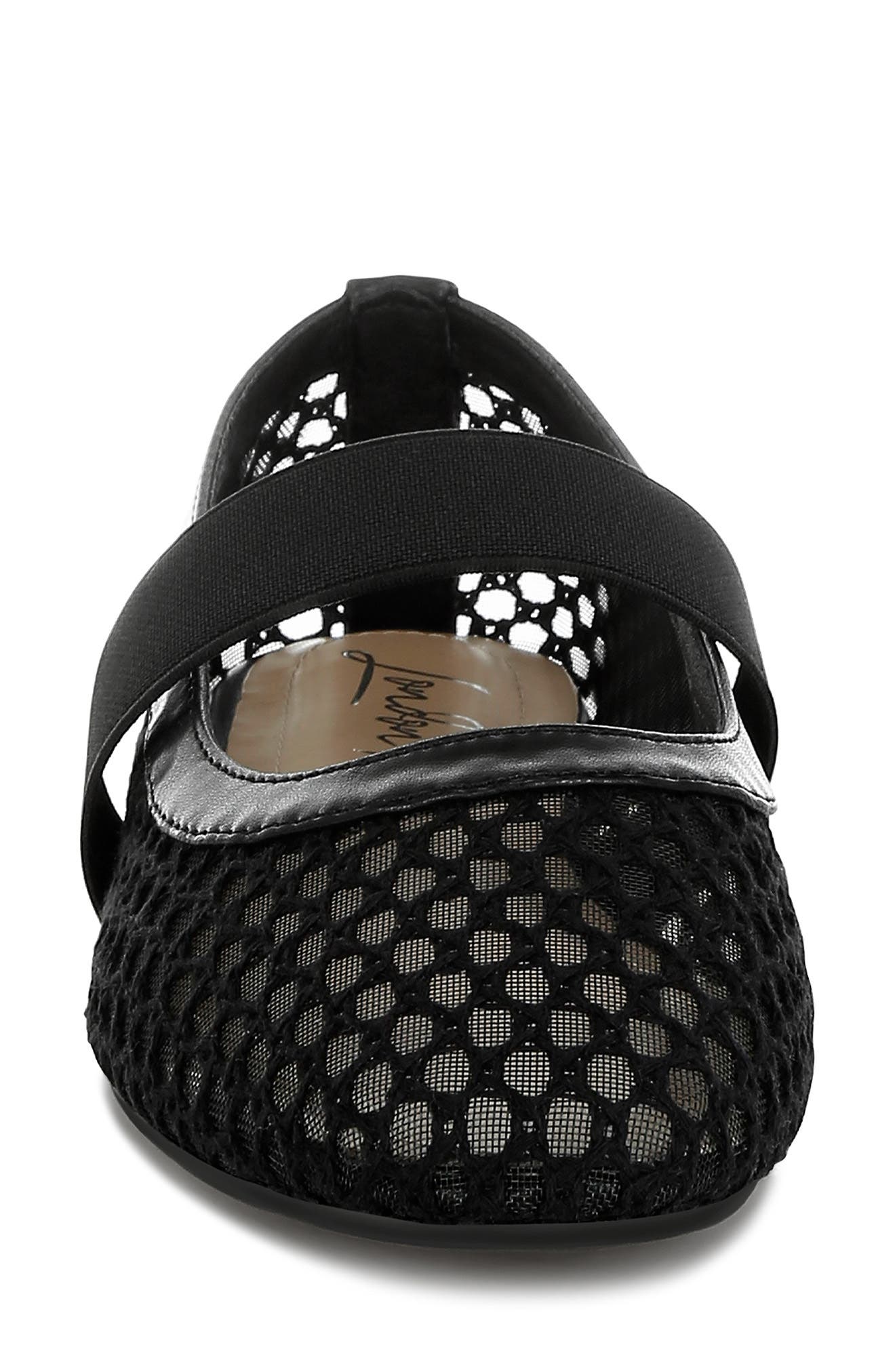 LONDON RAG Nayela Mesh Mary Jane Flat, Alternate, color, Black