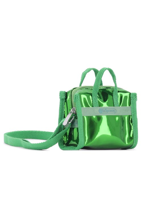 Lesportsac Mirror Micro Top Handle Bag In Green