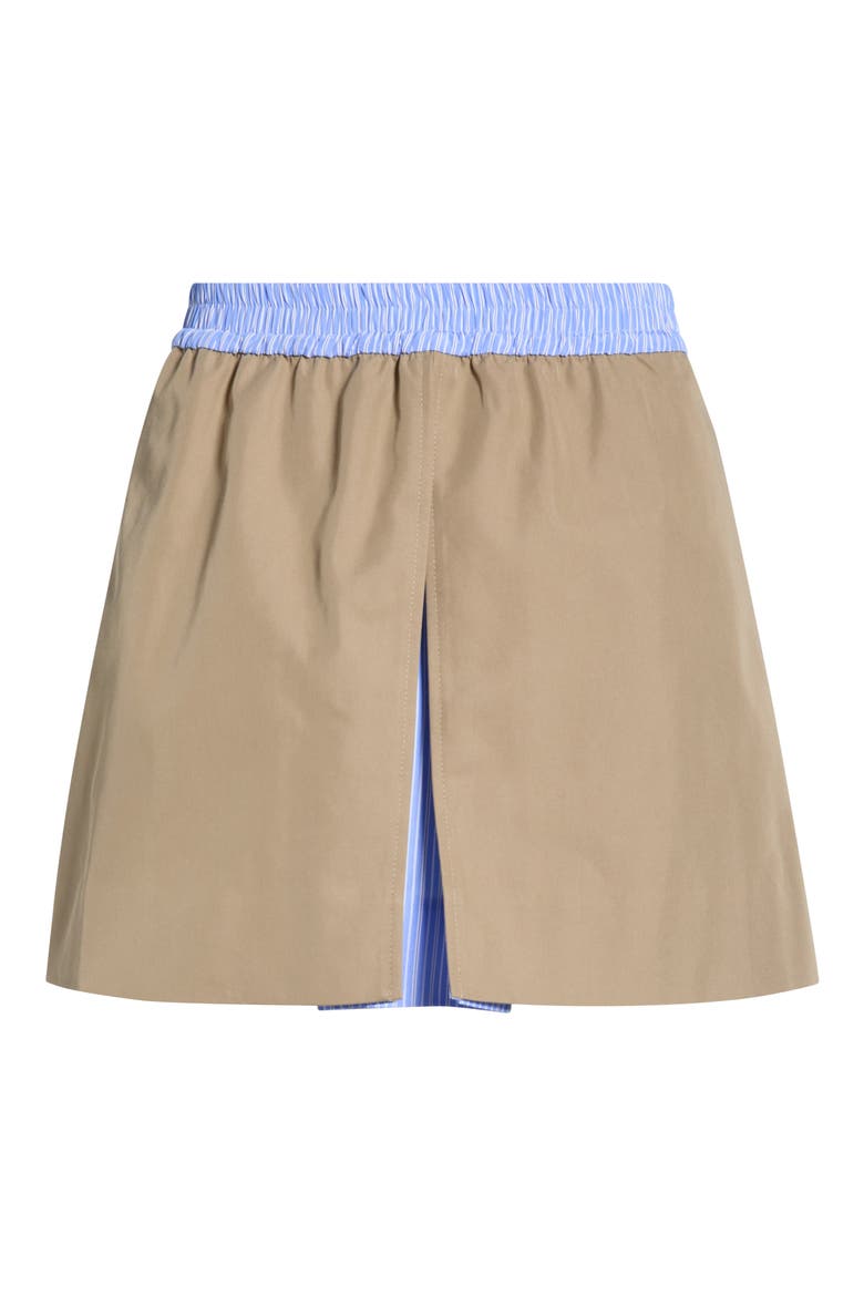 Alycia Slit Miniskirt, Alternate, color, KHAKI CONTRAST