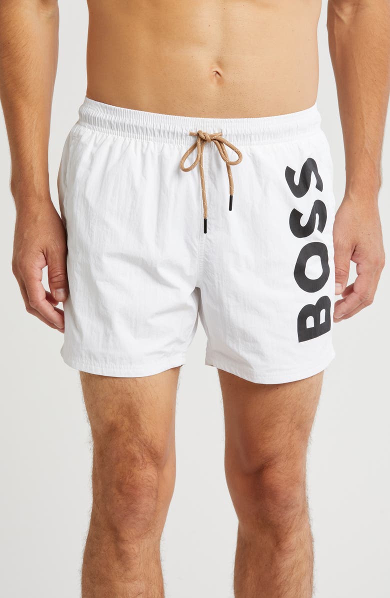 BOSS Octopus Swim Trunks, Main, color, 