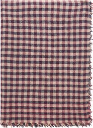 GERARD DAREL Silvia Gingham Fringe Scarf