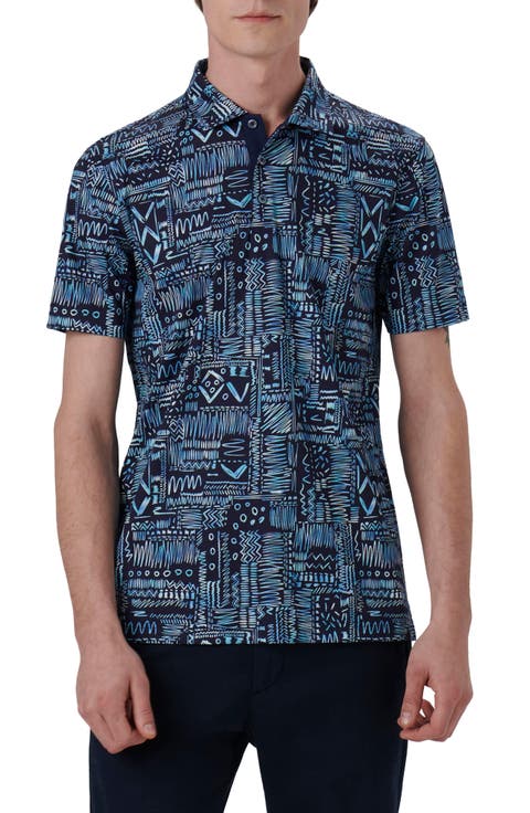 Hendrix Digital Print Pima Cotton Polo