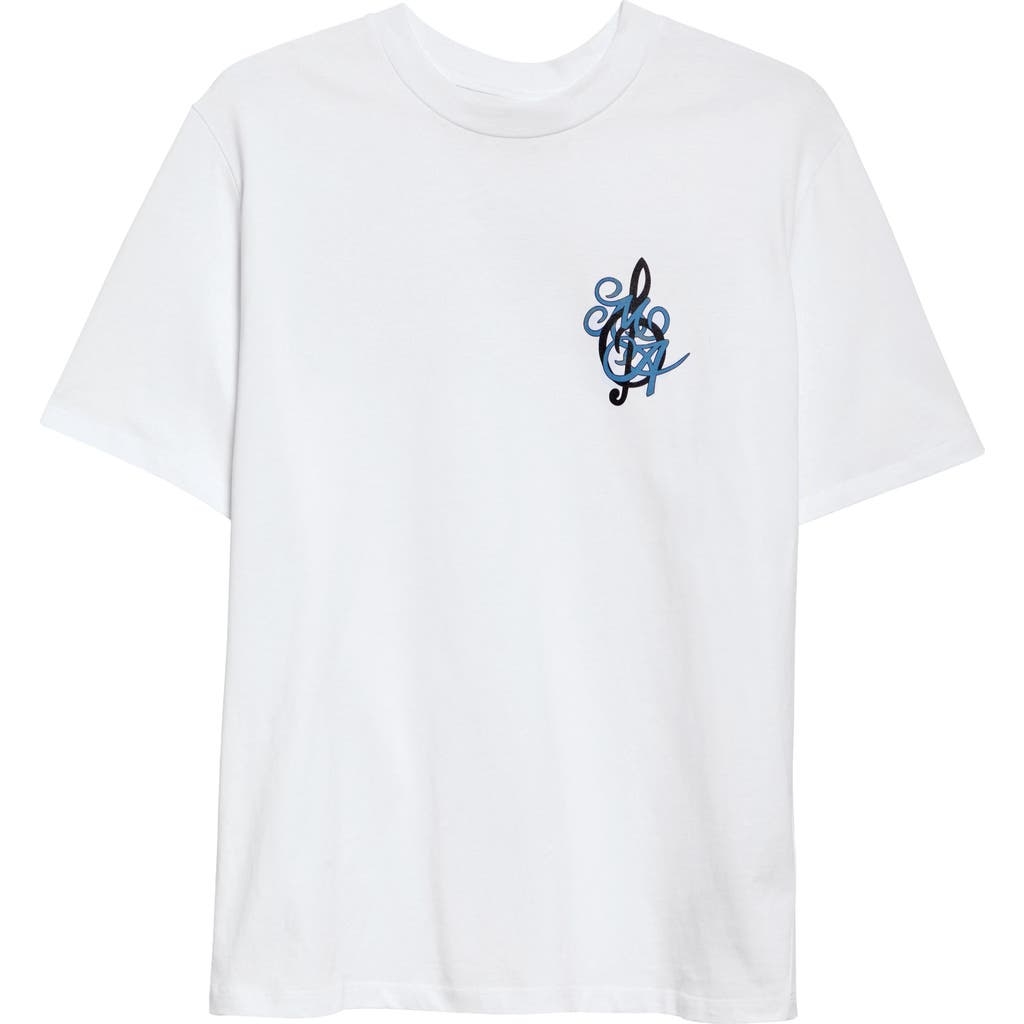 Shop Amiri Jazz Band Graphic T-shirt In White