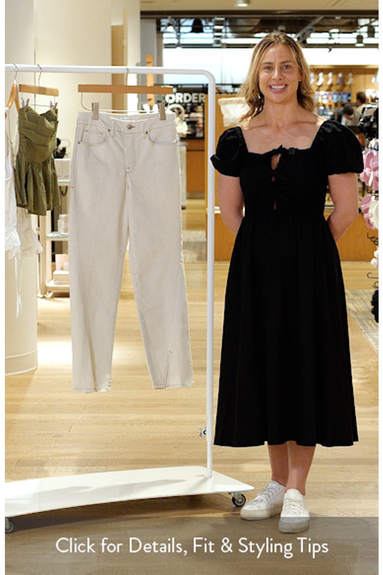 Good Boy Split Hem Petite Straight Leg Jeans video