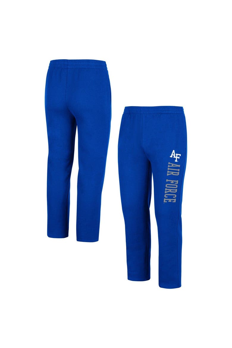 Men's Colosseum Royal Air Force Falcons Fleece Pants, Main, color, Royal