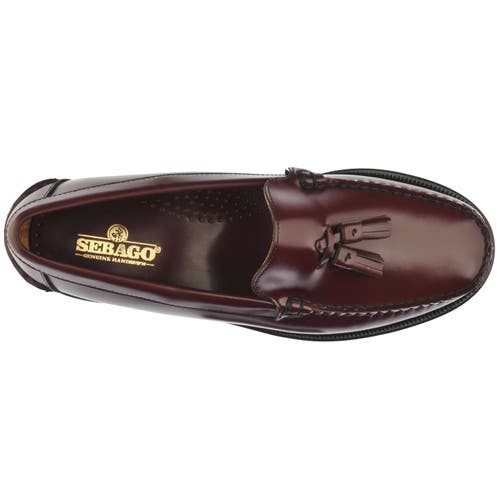 Sebago Classic Will Tassel Loafers In Burgundy
