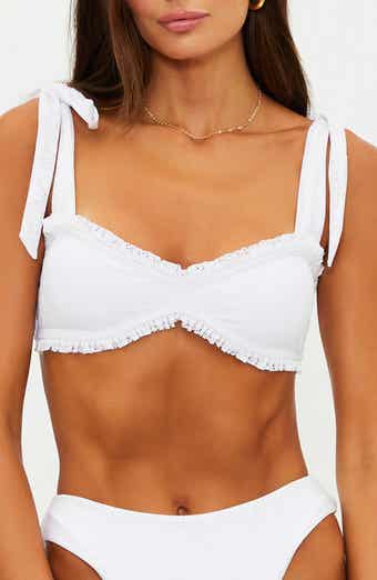 Taryn Ruffle Eyelet Bikini Top