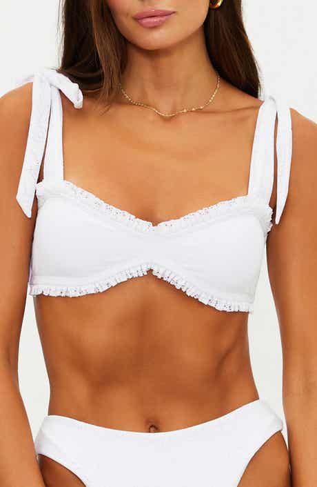 Taryn Ruffle Eyelet Bikini Top