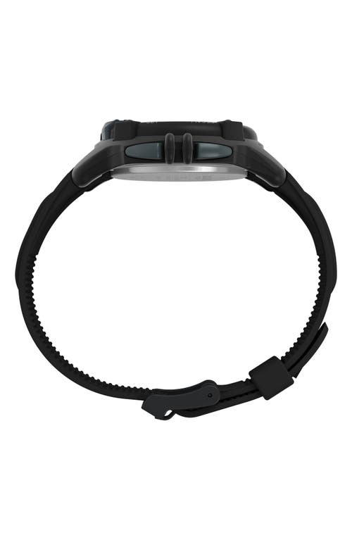 Timex ® Ironman Triathalon Flix Digital 100-lap Silicone Strap Watch, 42mm In Black