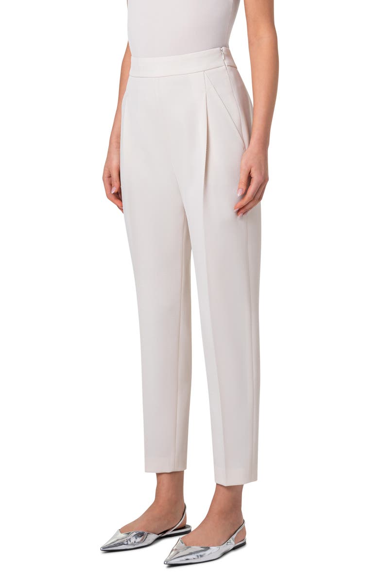 Akris punto Fiola Virgin Wool Ankle Pants, Alternate, color, 