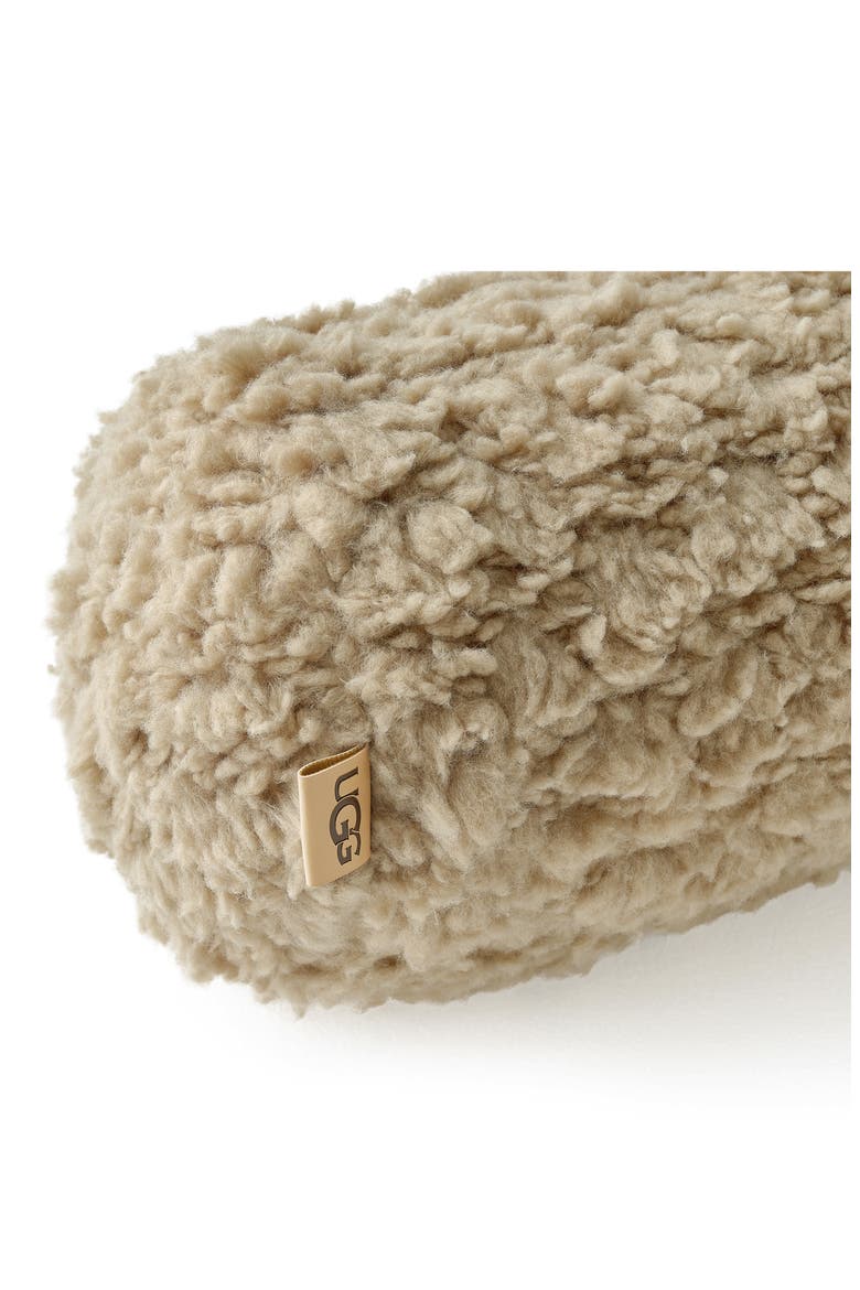 Shira Fleece Accent Pillow, Alternate, color, MUSTARD SEED