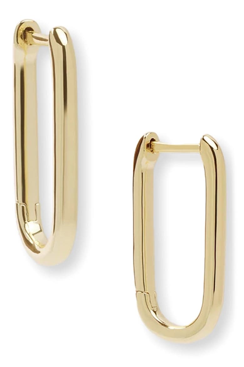 Carrie Link Huggie Earrings, Main, color, GOLD