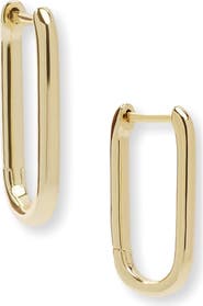 Melinda Maria Carrie Link Huggie Earrings