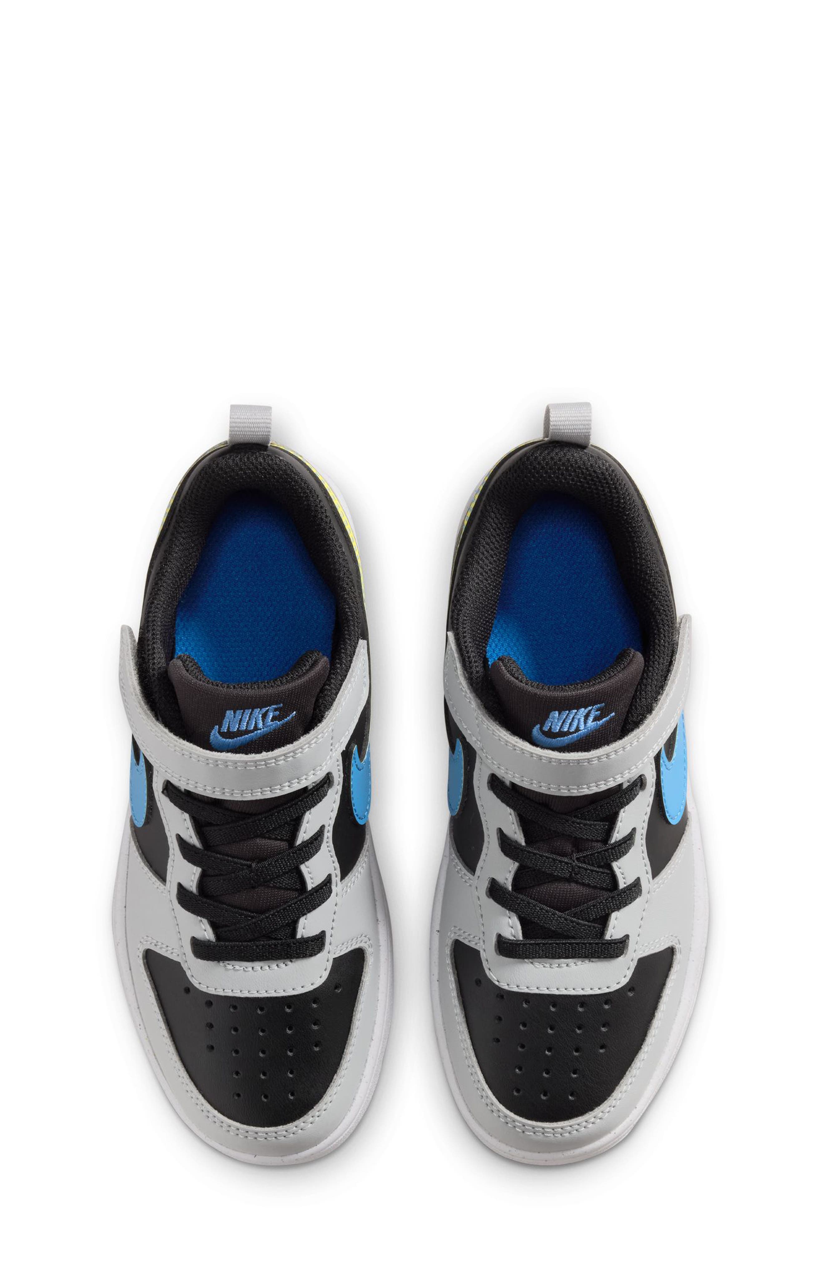 Nike Kids' Court Borough Low Recraft Sneaker, Alternate, color, Black/ Dutch Blue/ Light Grey