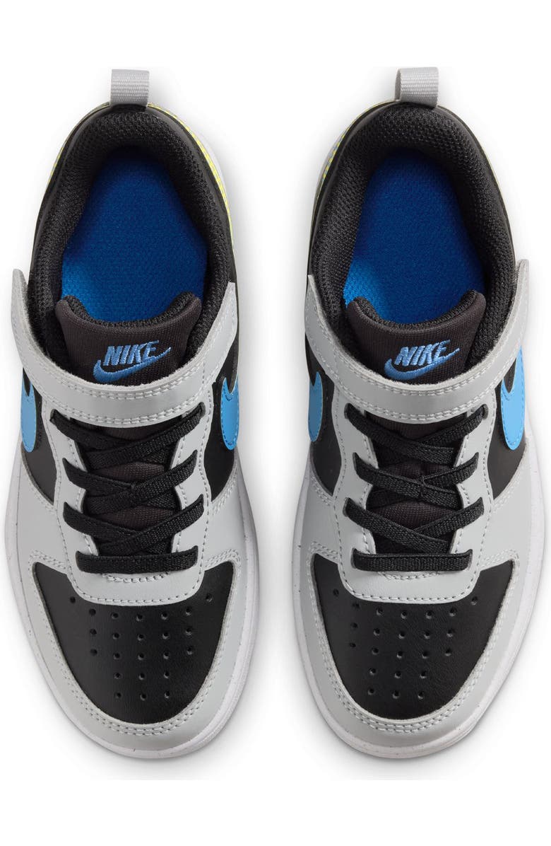 Nike Kids' Court Borough Low Recraft Sneaker, Alternate, color, Black/ Dutch Blue/ Light Grey