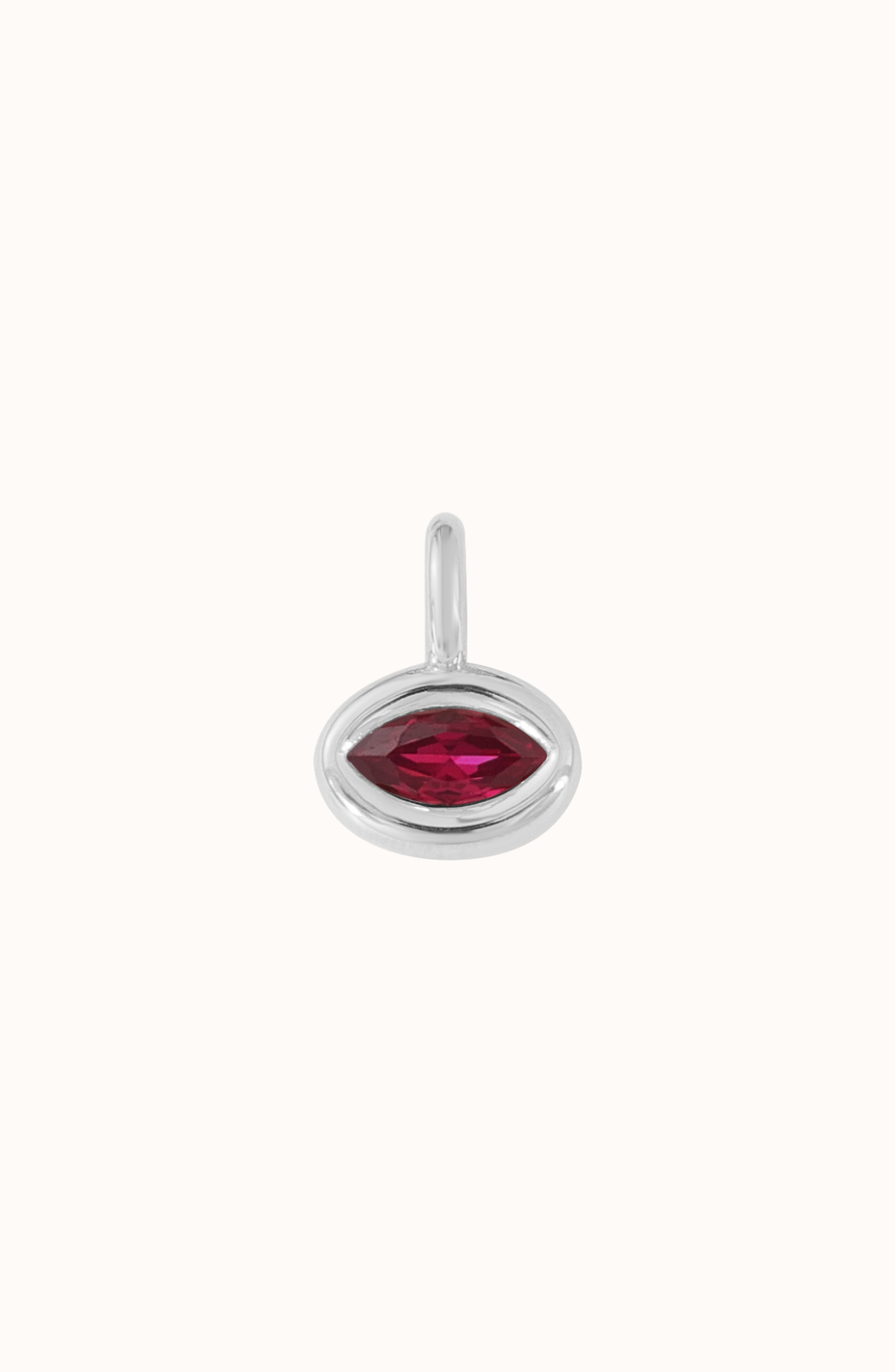 Ruby / White Silver