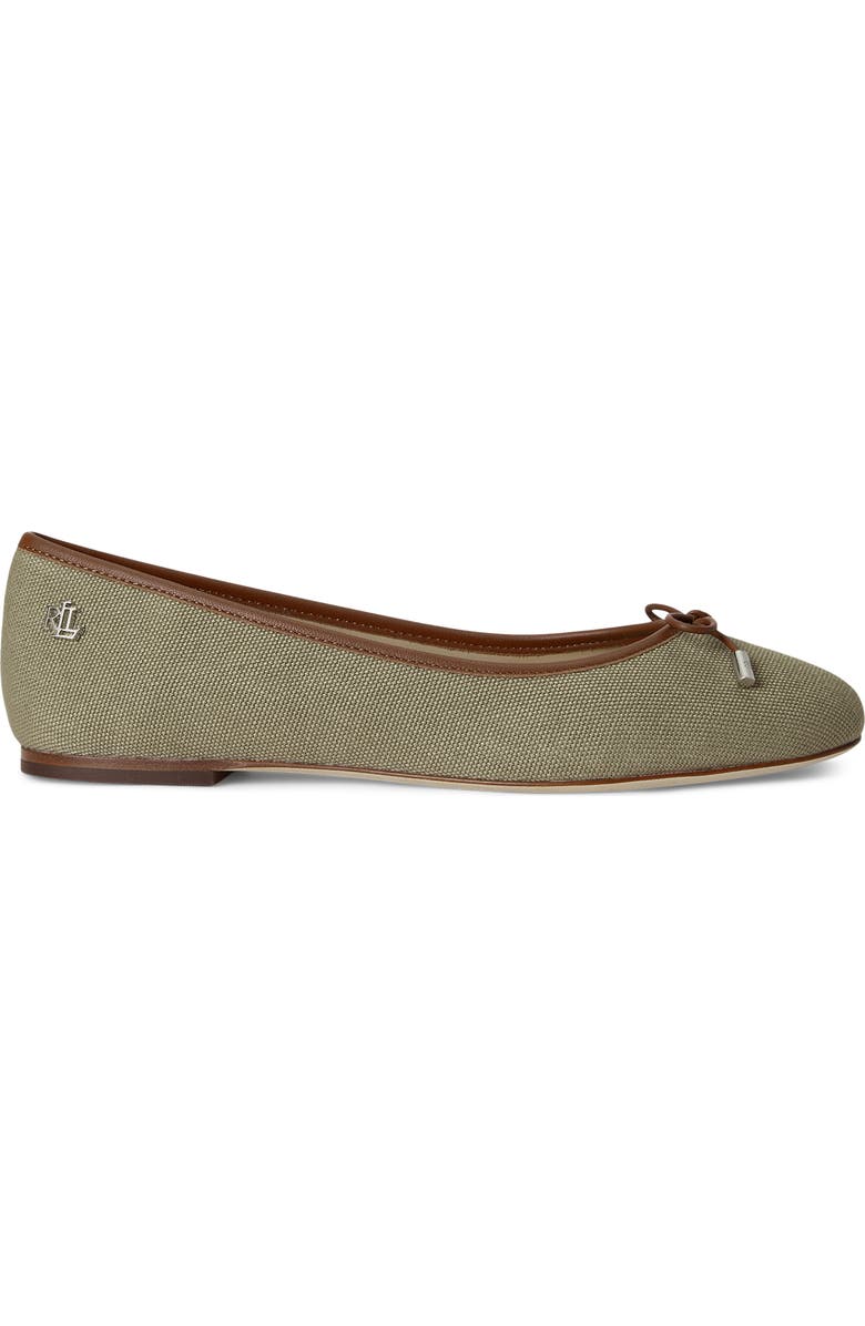 Ralph Lauren Jayna Ballet Flat, Alternate, color, Light Agave/ Lauren Tan