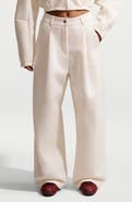 Nike Pregame Fleece Pleated Wide Leg Pants